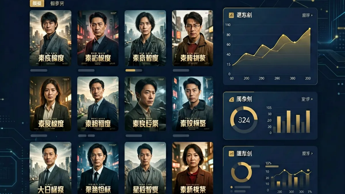 片多多门户首页全景展示，聚合热门影视海报与平台数据的宽幅可视化界面
